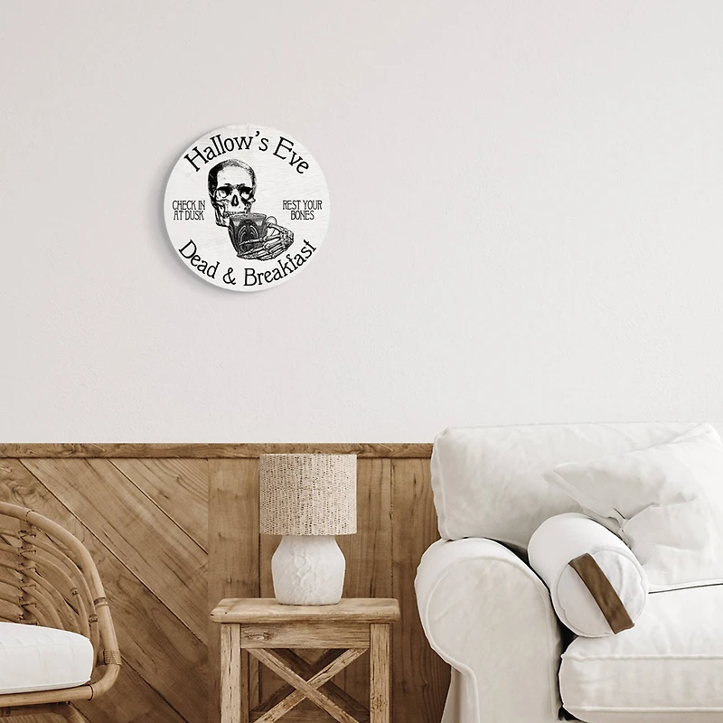 Stupell Industries Hallow's Eve Dead & Breakfast Sign Wall Plaque Art