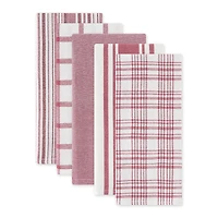 DII® Assorted Wine Woven Dishtowel (Set of 5)