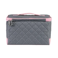 Everything Mary Pink & Gray Collapsible Sewing Kit Organizer Box