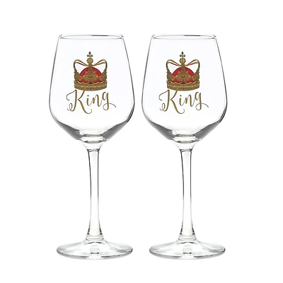 12oz. King & King Wine Glass Set