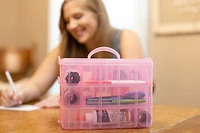 Everything Mary Pink Stackable Storage Container