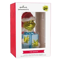 Hallmark Dr. Seuss's How the Grinch Stole Christmas™ 4.5" Grinch with Present Blown Glass Ornament