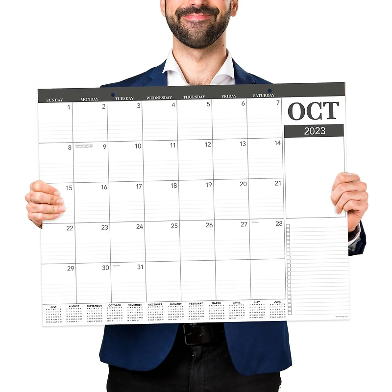 TF Publishing 2023 - 2024 Professional Large Desk Pad Monthly Blotter Calendar