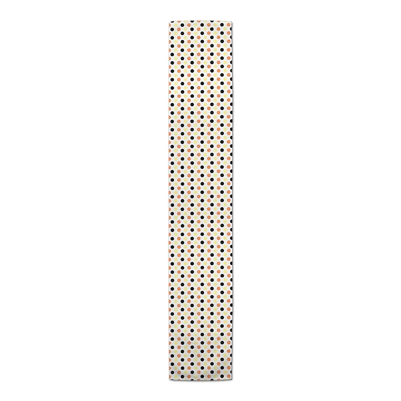 90" Retro Polka Dots Poly Twill Table Runner