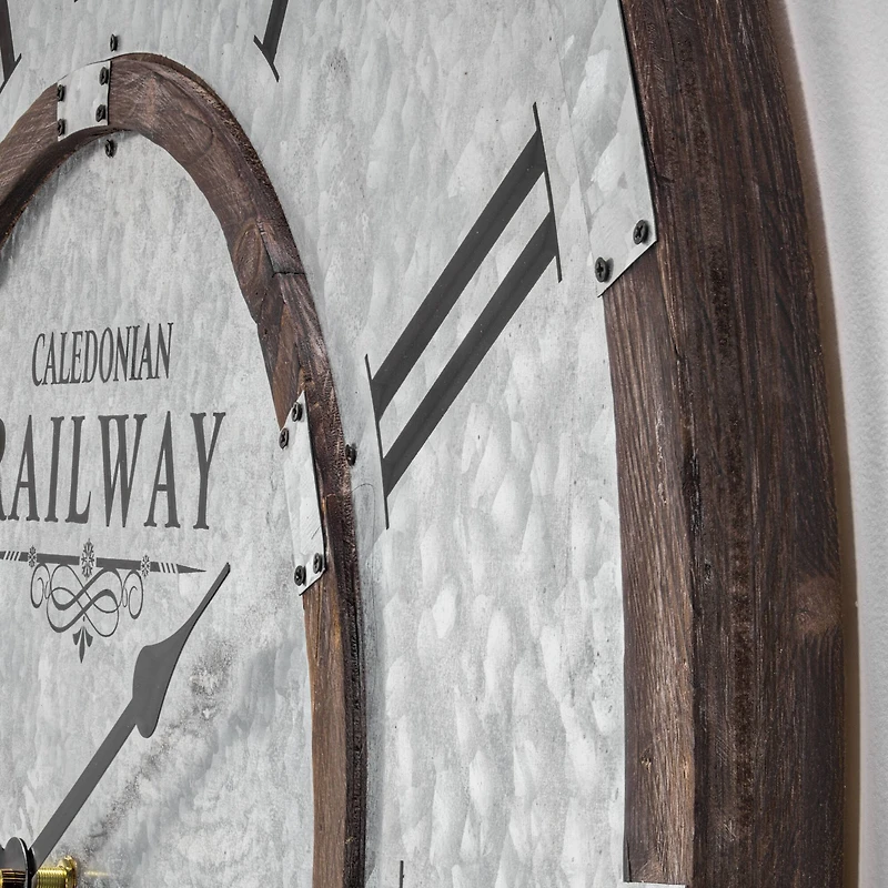 Caledonian Railway Glasgow Oversized Wall Clock 31"