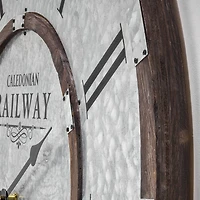 Caledonian Railway Glasgow Oversized Wall Clock 31"