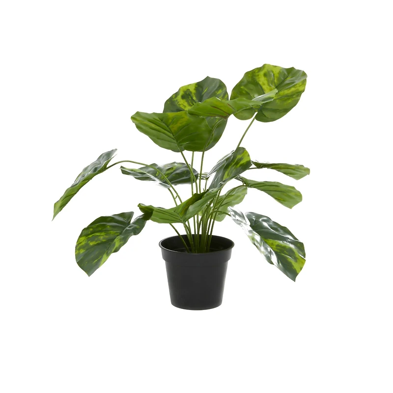 Green Plastic Traditional Artificial Foliage, 19" x 12" x 12"