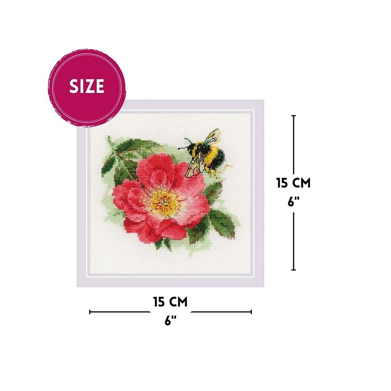 RIOLIS Furry Bumblebee Counted Cross Stitch Kit