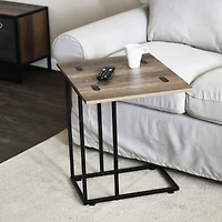 Household Essentials Jamestown Extendable C-Shaped End Table