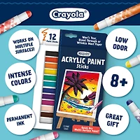Crayola® Acrylic Paint Doodle Sticks, 2 Packs of 12