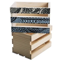 S&S® Worldwide Small Wood Crate, 6ct.