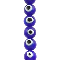Blue Glass Round Beads by Bead Landing