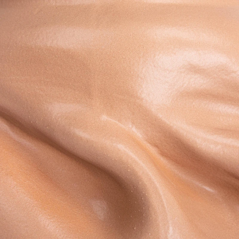 Hello Honey® 10" Brown Organically Shaped Stoneware Pinched Planter