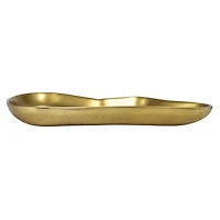 Hello Honey® 12" Gold Electroplated Aluminum Organic Shaped Tray