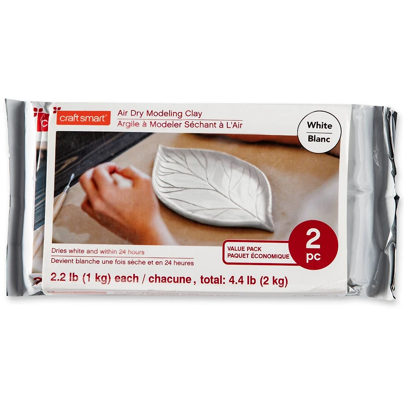 4.4lb. White Air Modeling Clay by Craft Smart®