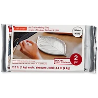 4.4lb. White Air Modeling Clay by Craft Smart®
