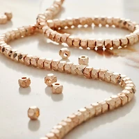 Metal Faceted Rondelle Beads