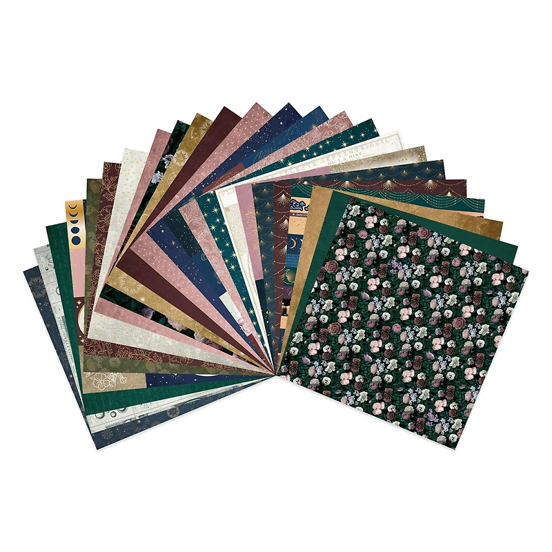 Craft Smith 12" x 12" Darkly Ever After Paper Pad, 48 Sheets