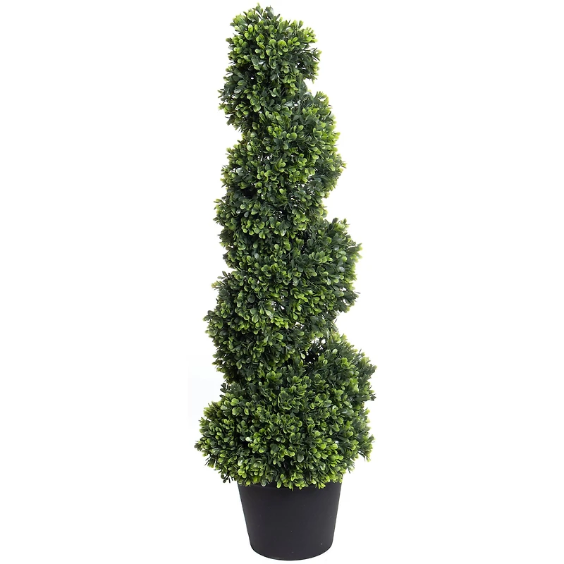 37" Spiral Boxwood UV Resistant Topiary by Ashland®