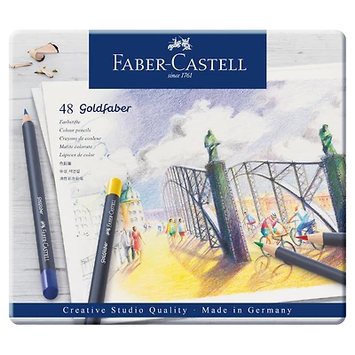 Faber-Castell® Goldfaber™ 48 Color Pencil Tin Set