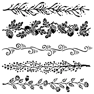 The Crafter's Workshop Fanciful Borders Stencil