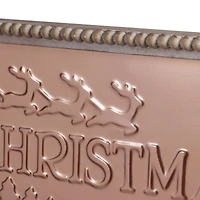 19.75" Merry Christmas Metal Wall Décor in Beaded Frame by Ashland®