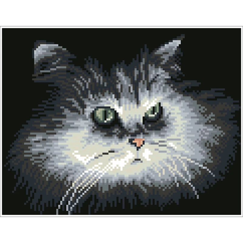 Diamond Dotz® Intermediate Shadow Cat Diamond Painting Kit