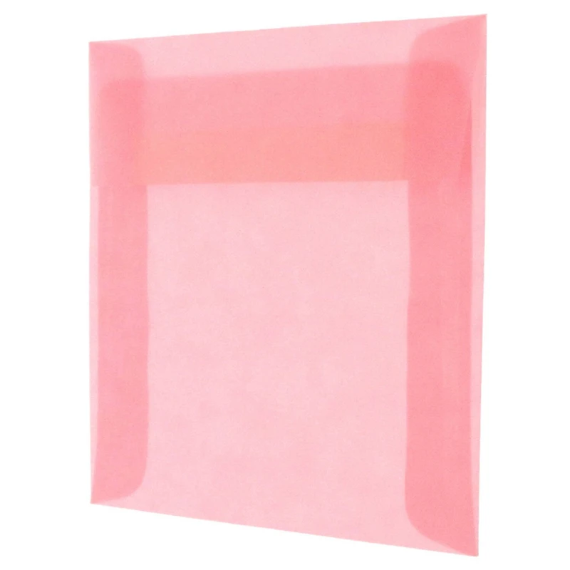 JAM Paper 8.5" x 8.5" Translucent Vellum Invitation Envelopes