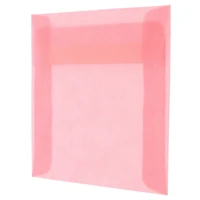 JAM Paper 8.5" x 8.5" Translucent Vellum Invitation Envelopes
