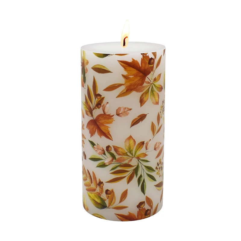 3" x 6" Maple Leaf Decal Pillar Candle by Ashland®