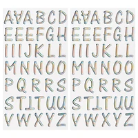 12 Packs: 80 ct. (960 total) Small Silver Alphabet Stickers by Recollections™