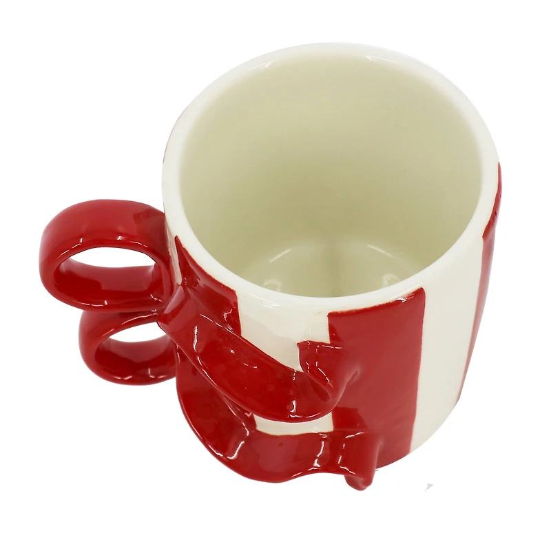 14.25oz. Red & White Stripes with Bow Mug by Ashland®
