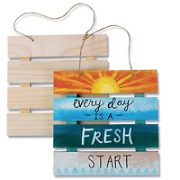 S&S Worldwide® Unfinished Wood Pallet Signs, 6ct.