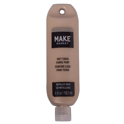 12 Pack: Metallic Gold Soft Touch Fabric Paint by Make Market®