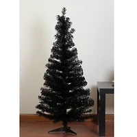 4ft. Black Slim Halloween Tinsel Tree