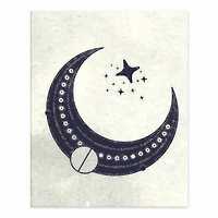 Half Moon Pattern 5 8" x 10" Tabletop Canvas