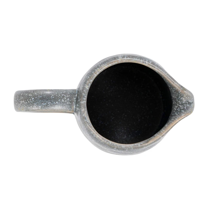 Hello Honey® Gray & Brown Stoneware Creamer & Sugar Pot Set with Bamboo Spoon