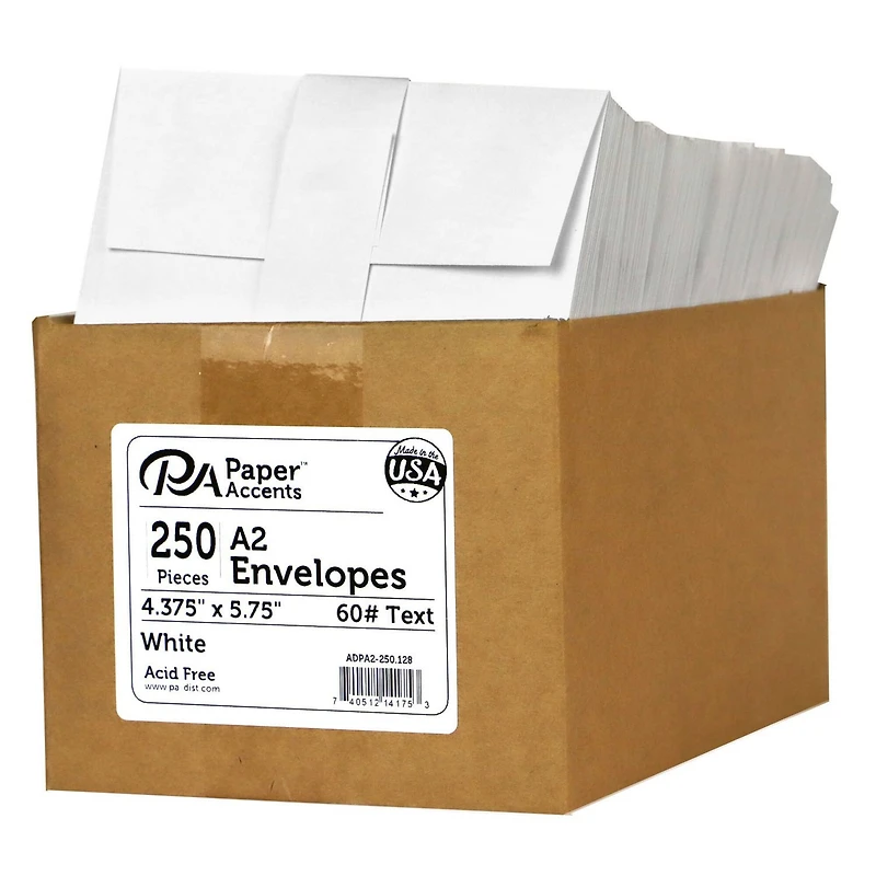 PA Paper™ Accents Super Value Pack Envelopes, 4.38" x 5.75"
