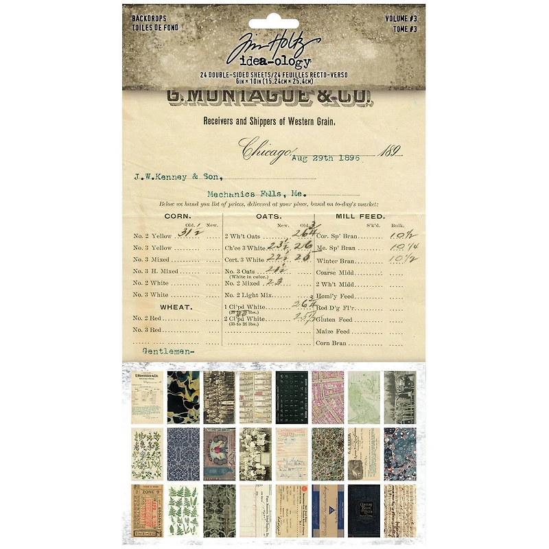 Tim Holtz® Idea-Ology® Backdrops Double-Sided Cardstock
