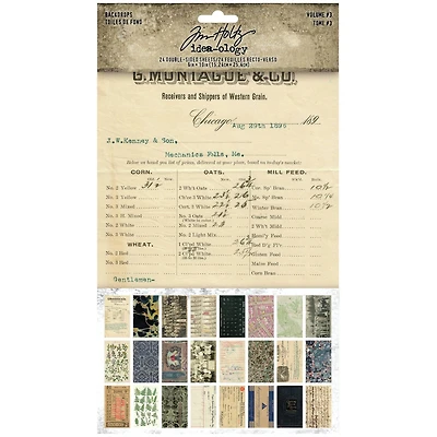 Tim Holtz® Idea-Ology® Backdrops Double-Sided Cardstock