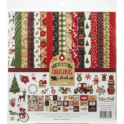 Echo Park™ My Favorite Christmas Collection Kit, 12" x 12"