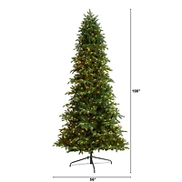 9ft. Pre-Lit South Carolina Fir Artificial Christmas Tree, Clear Lights
