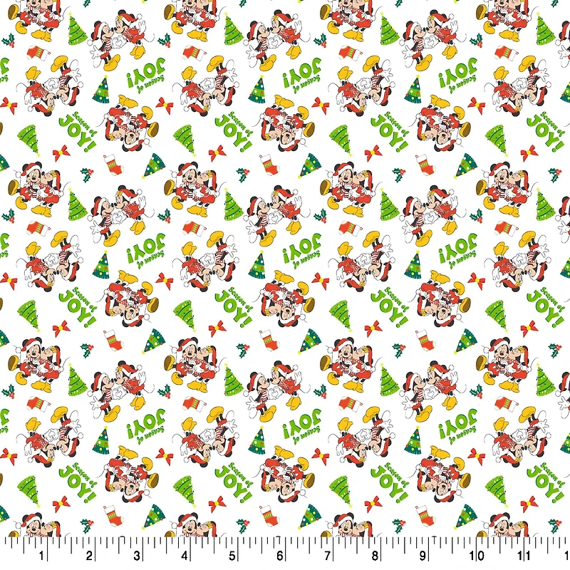Disney® Mickey & Minnie Christmas Cotton Fabric