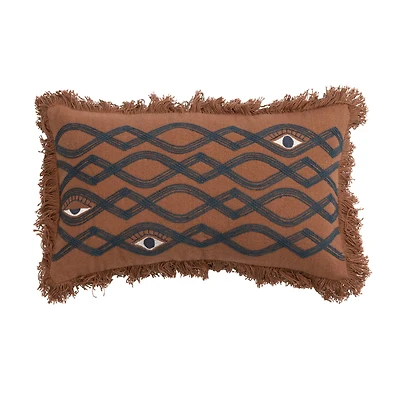 Hello Honey® Multicolor Embroidered Eyes Pillow with Fringe