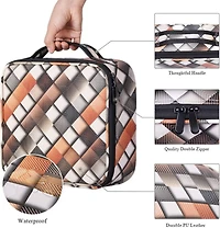 NEX™ Black Adjustable Waterproof Travel Makeup Bag with Dividers