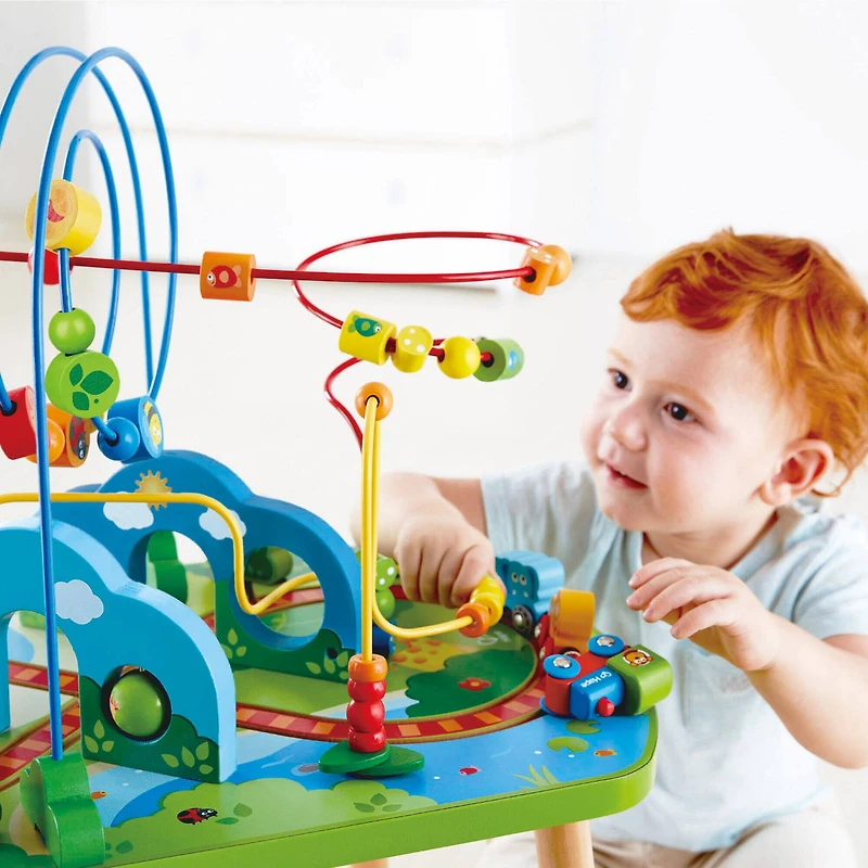 Hape Jungle Adventure Table Bead Maze & Railway