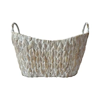 Whitewashed Basket with Handles by Ashland