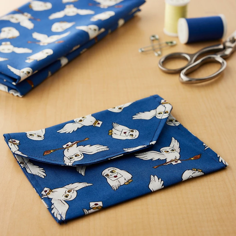 Camelot® Fabrics Harry Potter™ Blue Hedwig™ Cotton Fabric