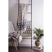 DII® French Blue & Stone Colby Southwest Throw