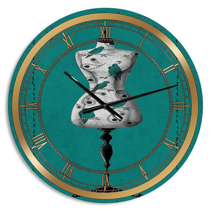 Designart French Couture IV Glam Wall Clock